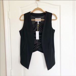 NWT BCBGeneration Welt Pocket Tuxedo Vest